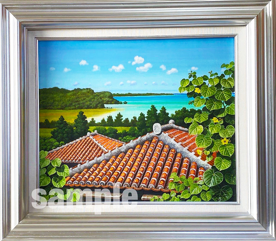 風景画 パステル画 青い屋根の塔 パリ 風景画 絵画 ノートルダム寺院 セーヌ川 フランス 水彩画